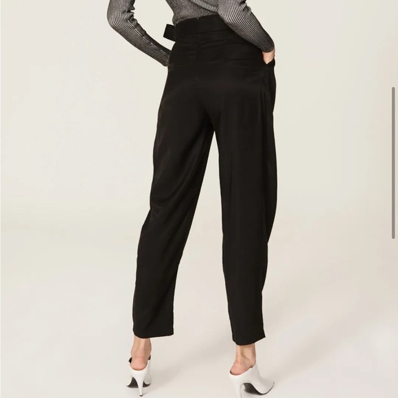 NONchalent Black Piper Pants Barrel Leg XS - Picture 4 of 6